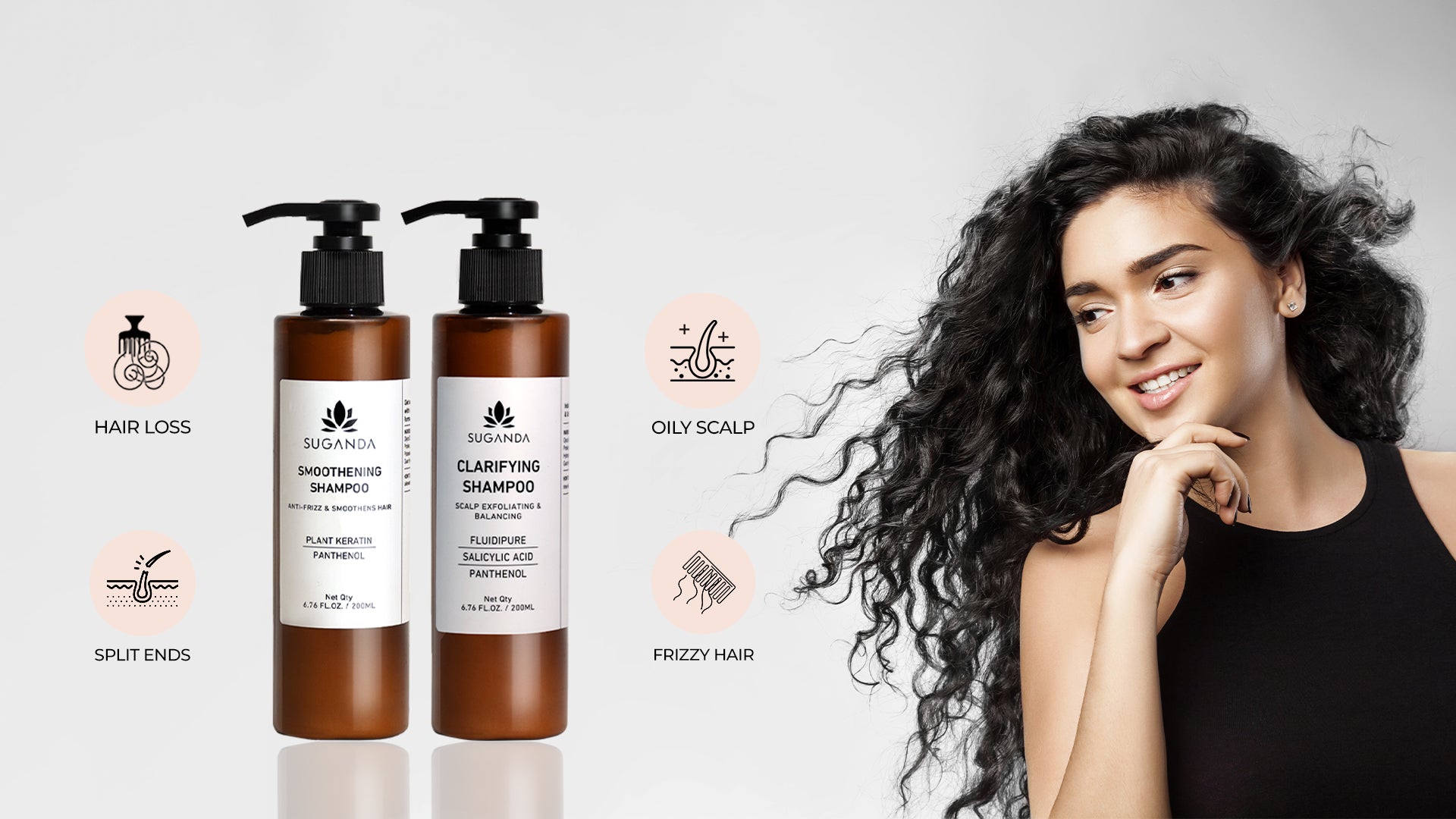 Address your hair problems with Suganda's shampoos